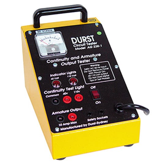 Comprobador de inducido/conmutador AG-238 - Fabricado en Australia por Durst Industries